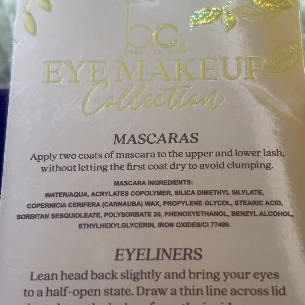 Beauty Concepts Eye Makeup Collection 5 Piece Set Mascara Eyeliner Black‎ Brown